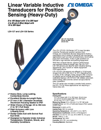 Thumbnail of document Data Sheet - LDI-127-150-A010A Heavy Duty, LVIT Linear Position Sensors w/Rod Ends